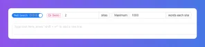 UI element with 'Live match stats' toggle, date, max, and homepage filter options.
