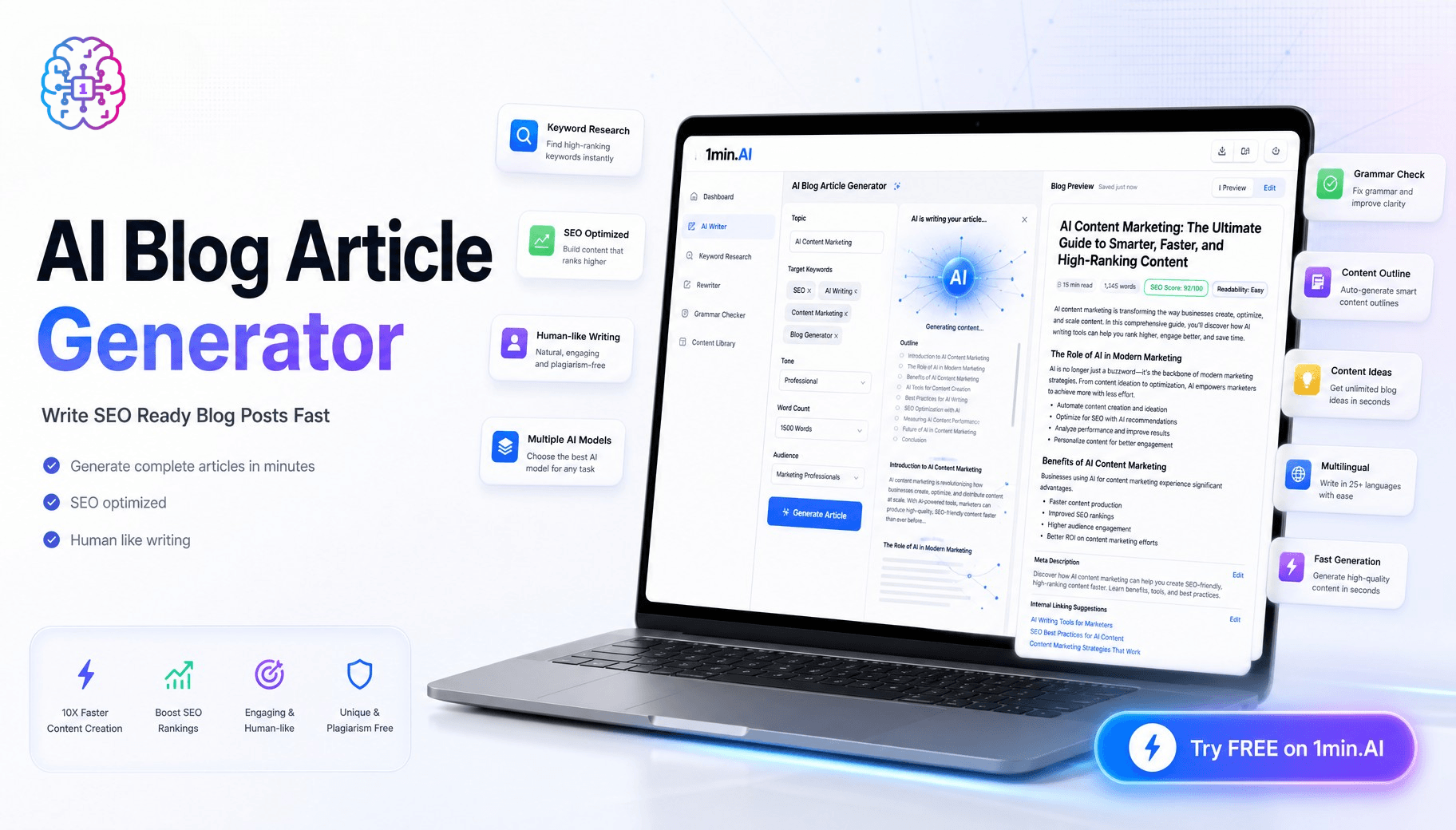 Free AI Blog Article Generator