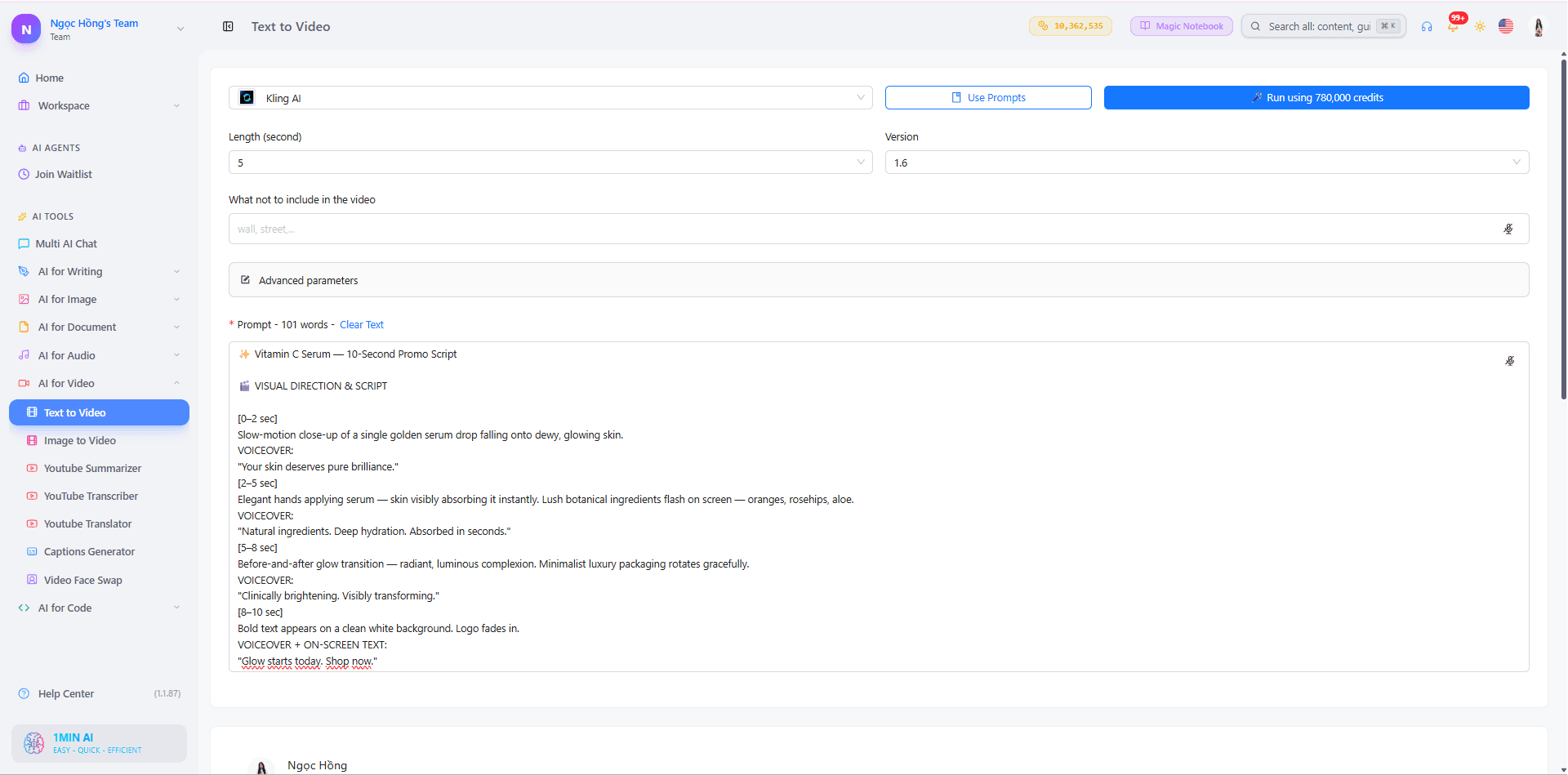 Digital task management interface displaying "New Project" options and details for project 'Blog V'.