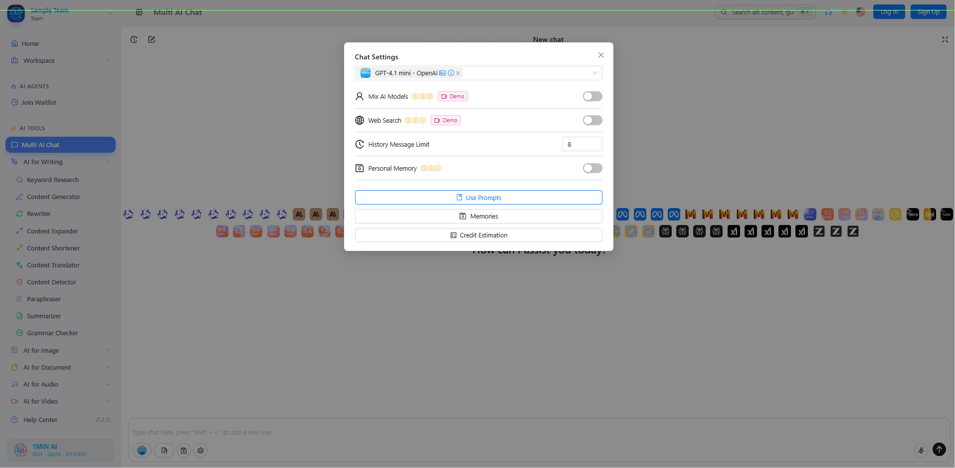 User interface with 'Item Settings' modal displaying toggles and a display name input field.